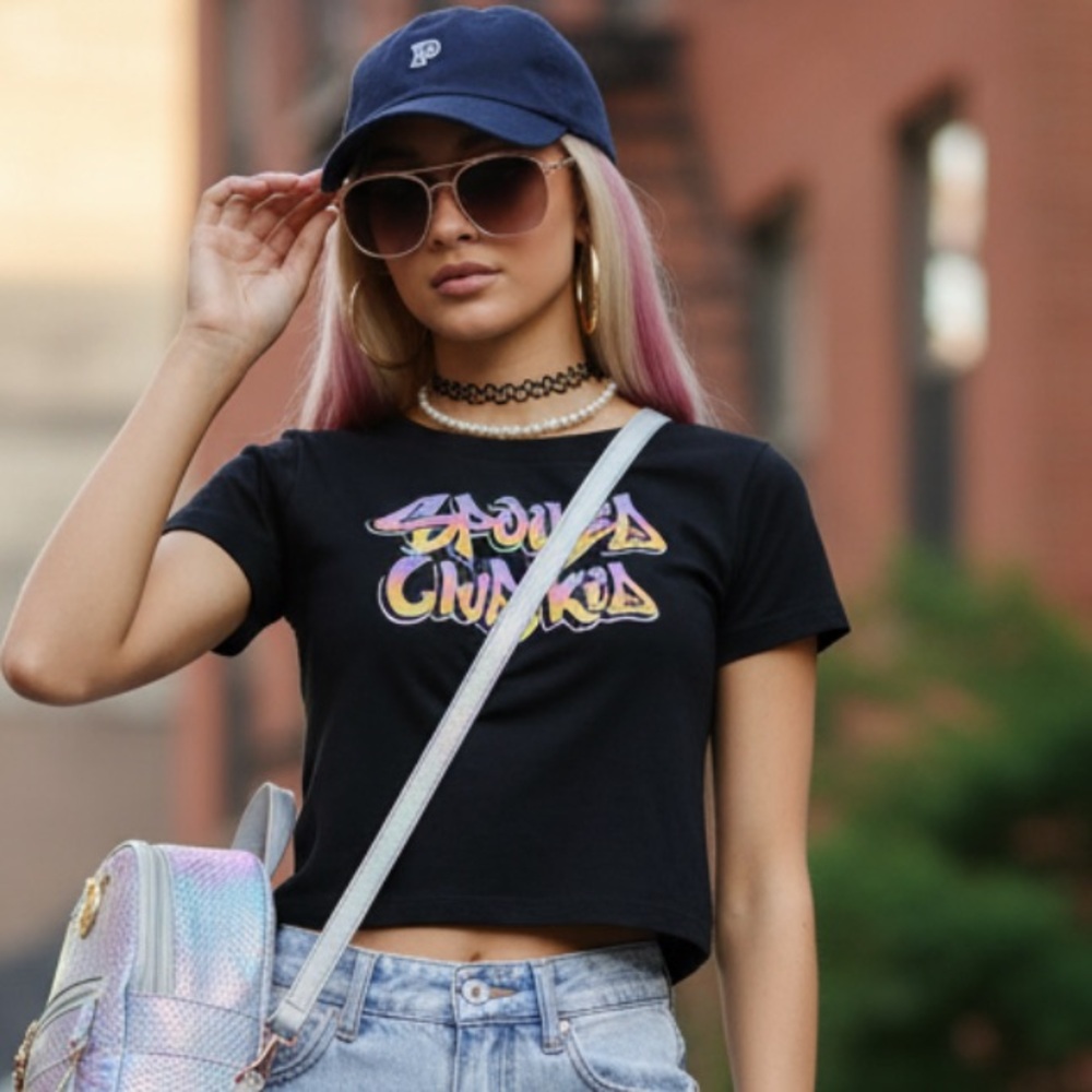 Spoiled Club Kid Black Graphic Tee